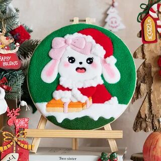 candycross Christmas Ornament DIY Needle Felting Kit (Various Designs)  - Womens