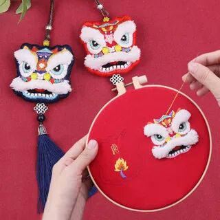 Anffleur Embroidery Amulet DIY Kit  - Womens