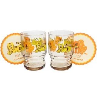 ADERIA Retro Pair Glass Cup (2pcs Set) 235ml (Zoo Mate) One Size  - Womens