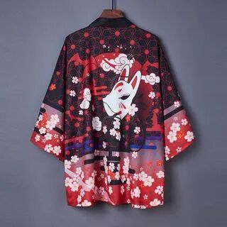 Esquerada Fox Print Kimono Jacket  - Womens