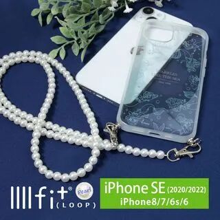 Charasma Disney The Little Mermaid Ariel IIIIfit Loop_Pearl iPhone SE / 8 / 7 / 6s / 6 Case with Faux Pearl Strap As Shown in Figure  - Womens