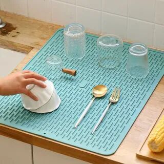 Yomerto Silicone Kitchen Drying Mat  - Womens