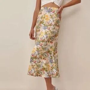 Susaine Floral Print Maxi Skirt  - Womens