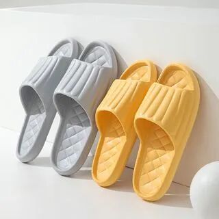 Maltjoy Home Plain Platform Home Slippers  - Footware