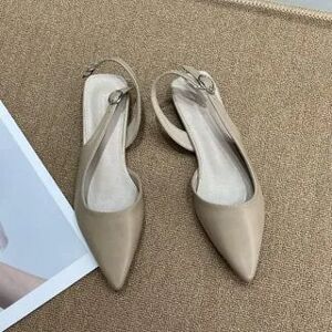 Anran Pointed Slingback Flats  - Footware