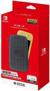 HORI Nintendo Switch Lite Tough Pouch (Black x Blue) One Size  - Womens