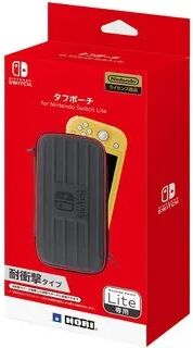 HORI Nintendo Switch Lite Tough Pouch (Black x Red) One Size  - Womens