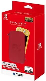 HORI Nintendo Switch Lite Slim Hard Pouch RED One Size  - Womens