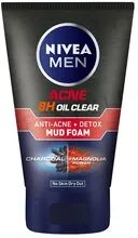 NIVEA - Men Acne 8H Oil Clear Mud Foam 100g  - Cosmetics