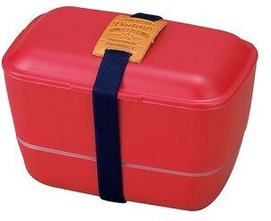 Hakoya American Vintage Dome 2 Layer Lunch Box (Red)  - Womens