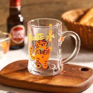 Chrysalis Tiger Apron / Beer Mug / Glass Measuring Cup / Kitchen Cleaning Sponge / Set  - Womens