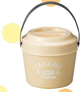 Hakoya Bucket Lunch Box (Take me) (Beige) One Size  - Womens