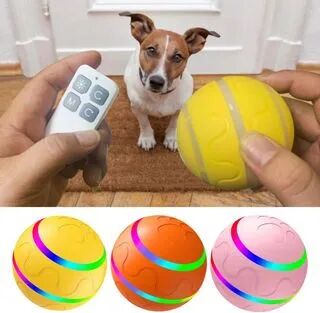 HOMTEC USB Rechargeable LED Ball Pet Toy with Remote Control  - Womens