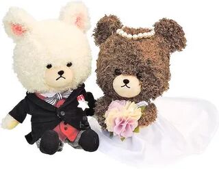 Sekiguchi The Bears School Jackie & David Wedding Doll Plush Toy Set One Size  - Womens