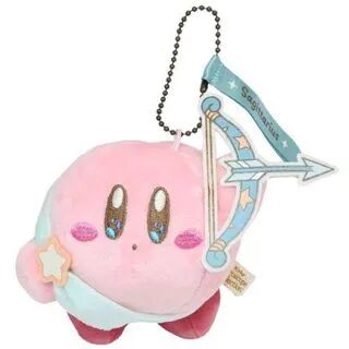 San-ei Boeki Kirbys Dream Land - KIRBY Mini Plush Toy Ball Chain Mascot (Sagittarius) One Size  - Womens