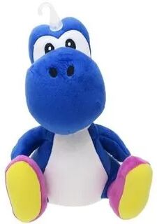 San-ei Boeki Super Mario Plush Toy S (Yoshi / Blue) One Size  - Womens