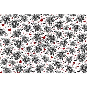 Kate Victorian Valentine Backdrop Designed by Modest Brushes, 7x5ft(2.2x1.5m)
