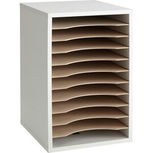 Safco Adjustable Vertical Wood Shelf Organizer