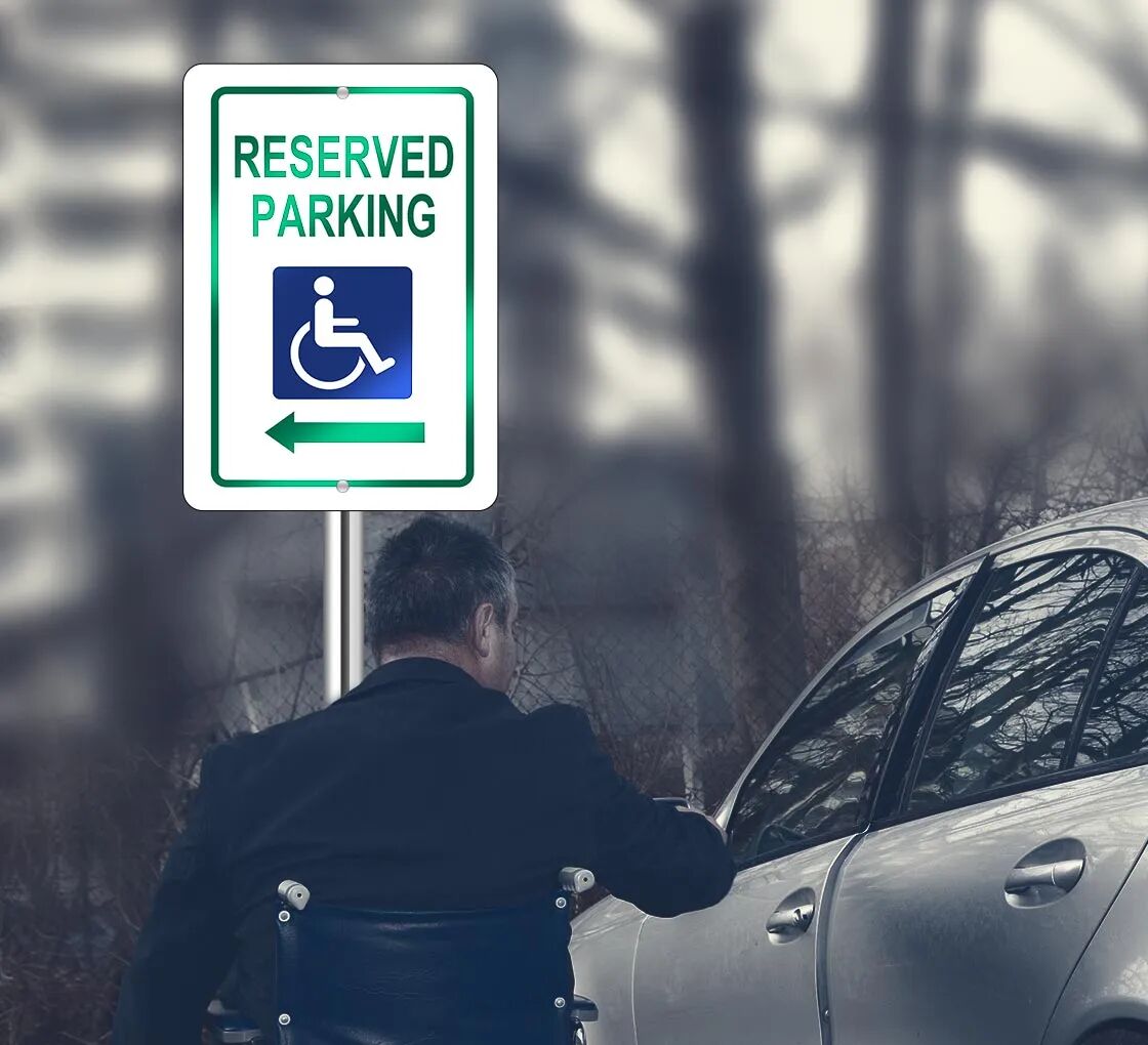 Bannerbuzz Reflective Handicap Parking Signs