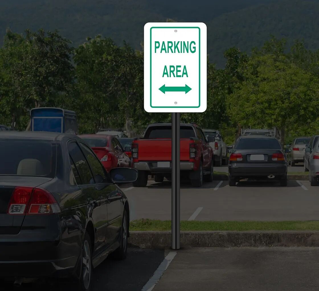 Bannerbuzz Reflective Parking Lot Signs