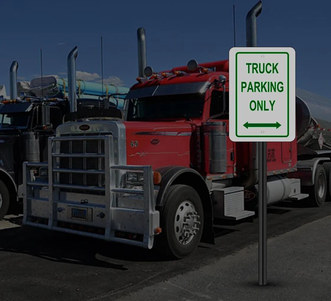 Bannerbuzz Reflective Truck Parking Only Signs