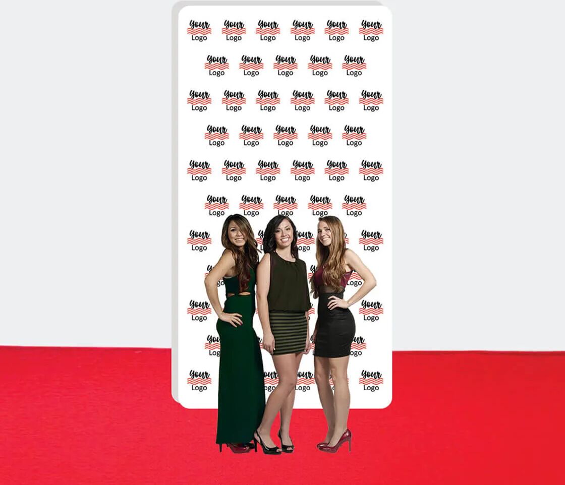 Bannerbuzz 8 ft x 15 ft Step and Repeat Wall Box Fabric Display