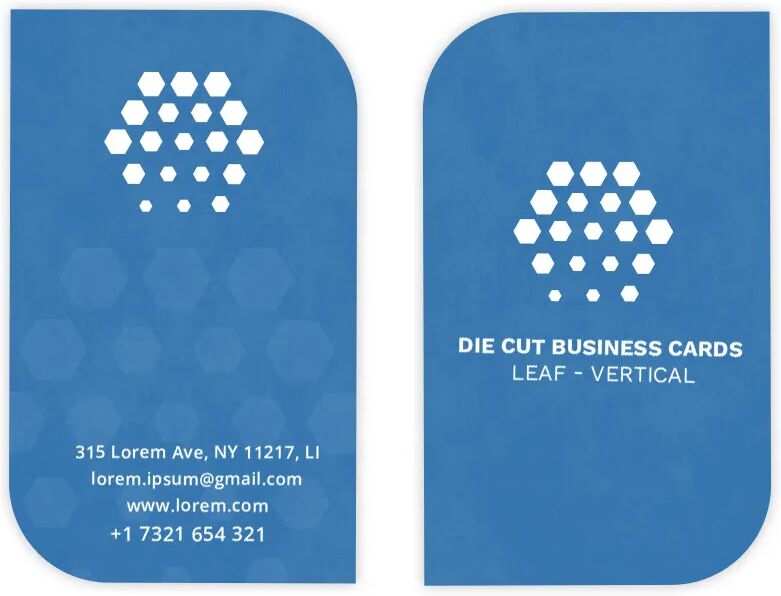 Bannerbuzz Leaf Business Cards - Vertical