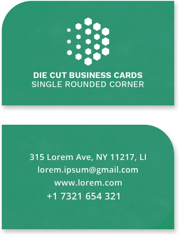 Bannerbuzz Die-Cut Business Cards