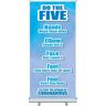 Bannerbuzz Do the Five To Stop Spread Coronavirus Roll Up Banner Stands