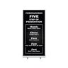 Bannerbuzz Coronavirus Five Steps of Prevention Roll Up Banner Stands