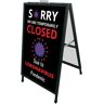 Bannerbuzz Sorry We are Temporarily Closed Metal Frames