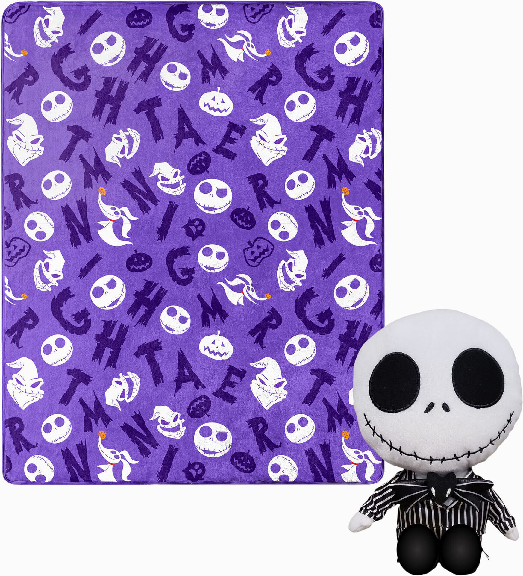 Claire's The Nightmare Before Christmas™ Hugger Pillow & Silk Touch Blanket Set (ds)