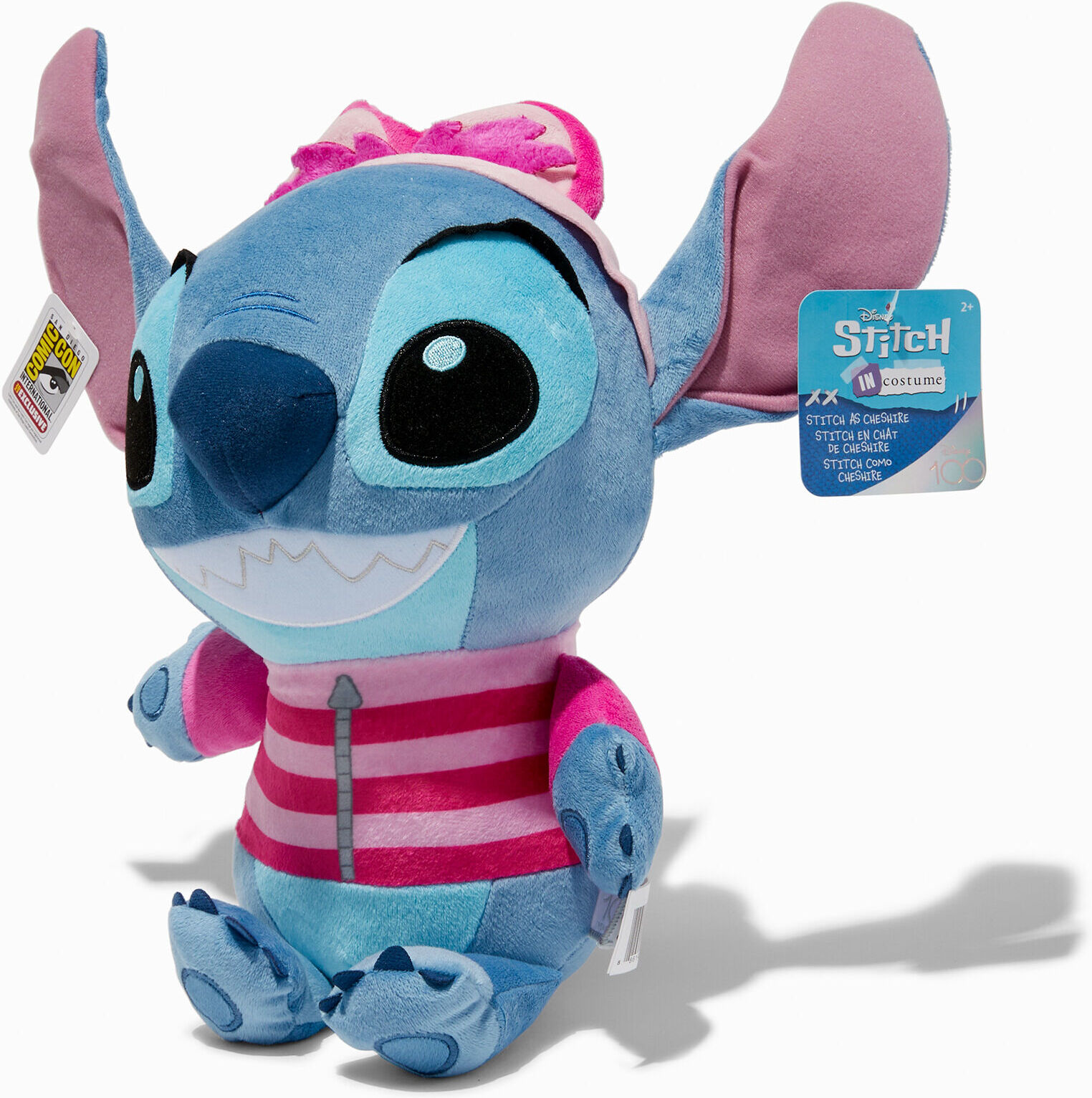 Claire's Disney Stitch 15"" Cheshire Cat Costume Plush Toy