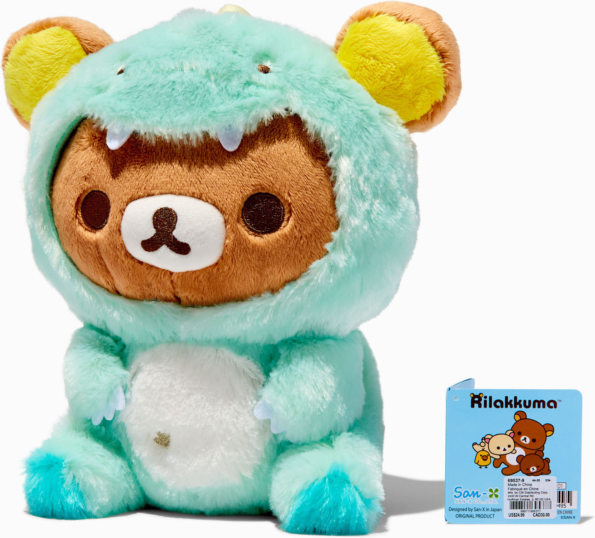 Claire's Rilakkuma™ Green Dino Plush Toy