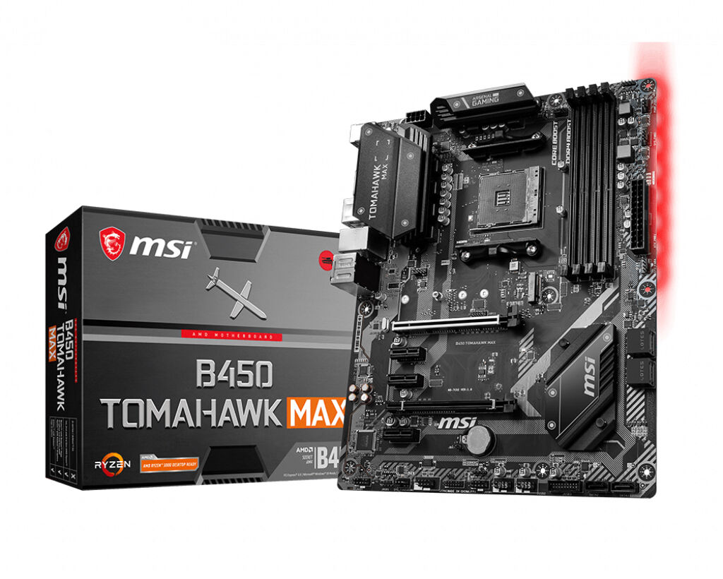 MSI Tomahawk Max AMD B450 AM4 ATX DDR4-SDRAM Motherboard