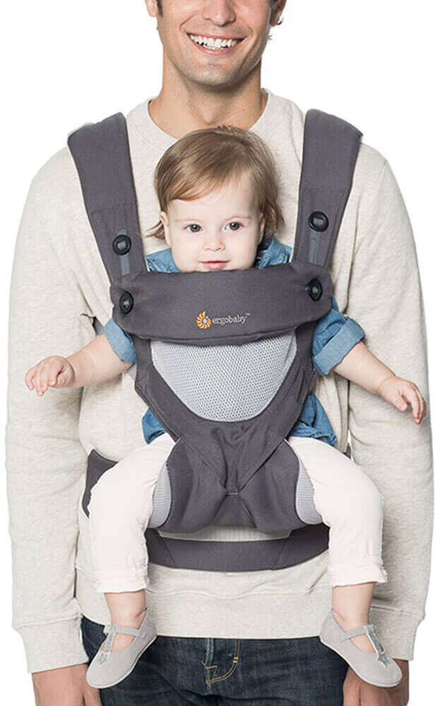 Ergobaby 360 Baby Carrier – Mesh: Carbon Grey