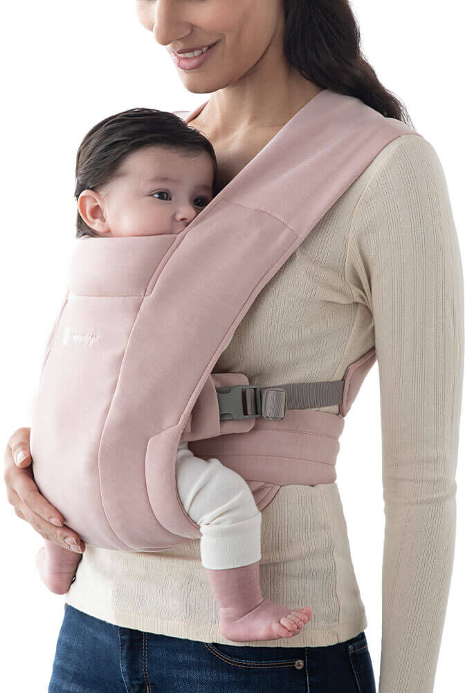 Ergobaby Embrace Newborn Carrier – Soft Knit: Blush Pink