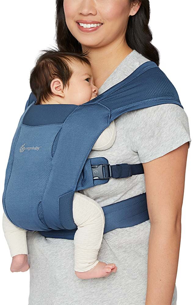 Ergobaby Embrace Newborn Carrier – Soft Air Mesh: Blue