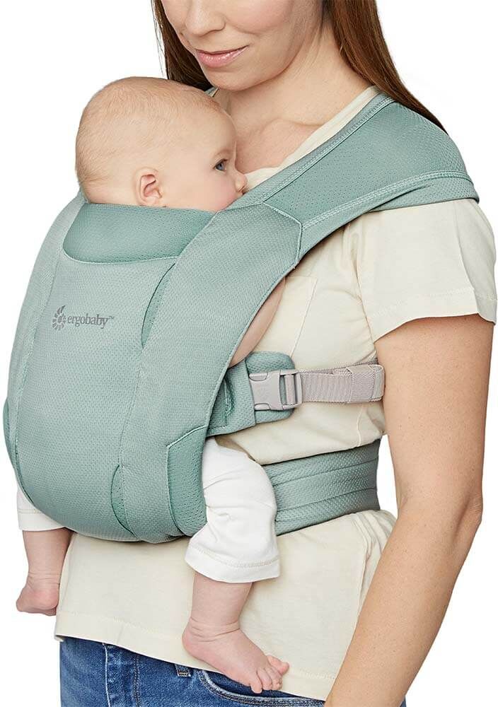 Ergobaby Embrace Newborn Carrier – Soft Air Mesh: Sage