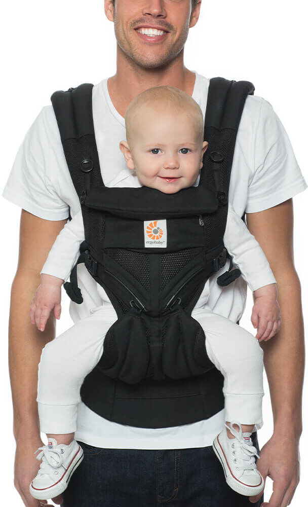 Ergobaby OMNI 360 Baby Carrier – Mesh: Onyx Black