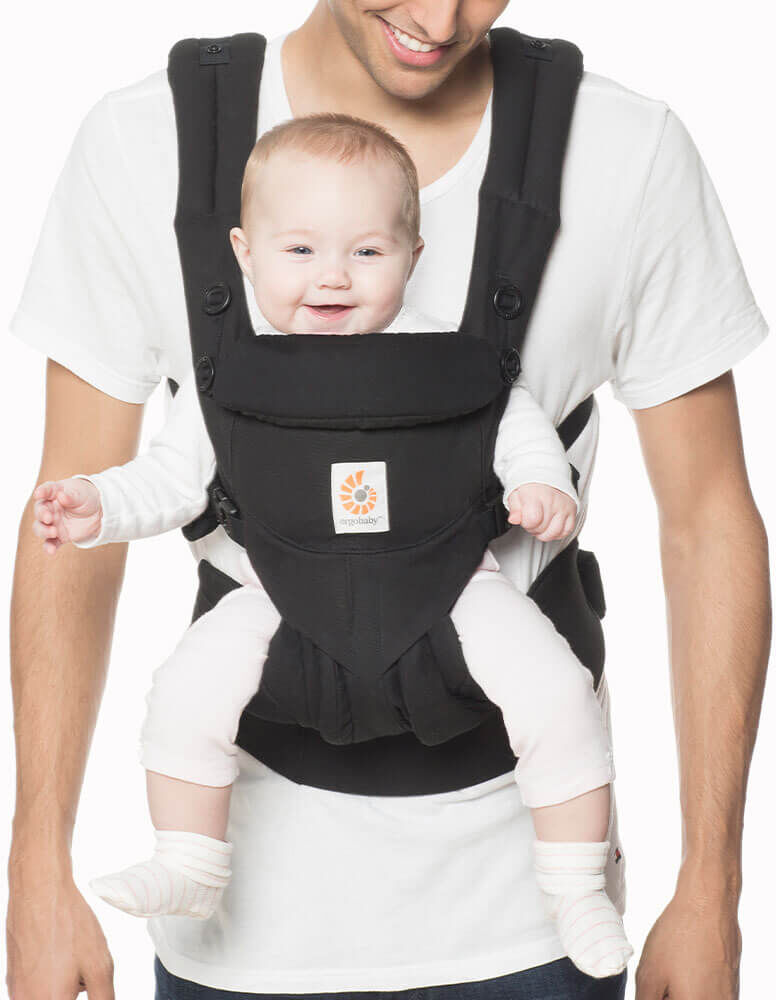 Ergobaby OMNI 360 Baby Carrier – Cotton: Pure Black