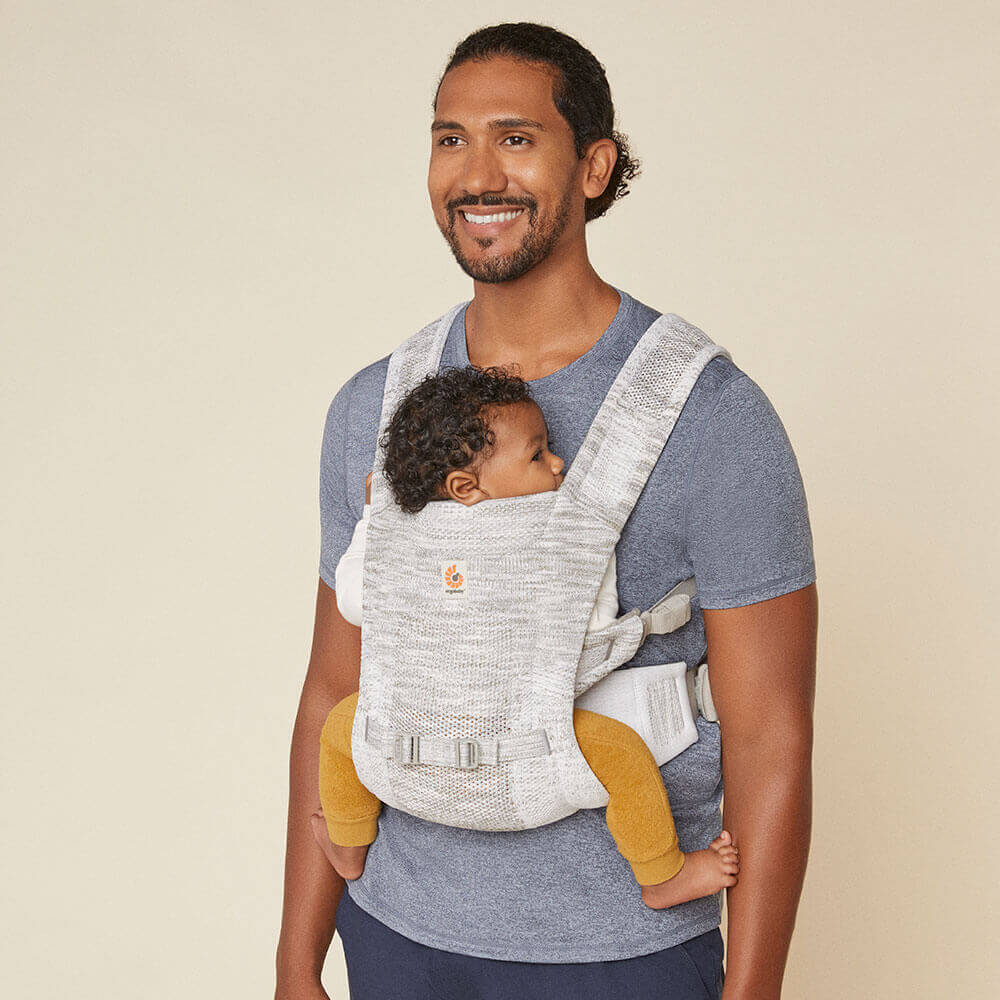 Ergobaby Aerloom Baby Carrier – Formaknit Stretch: Misty Morning