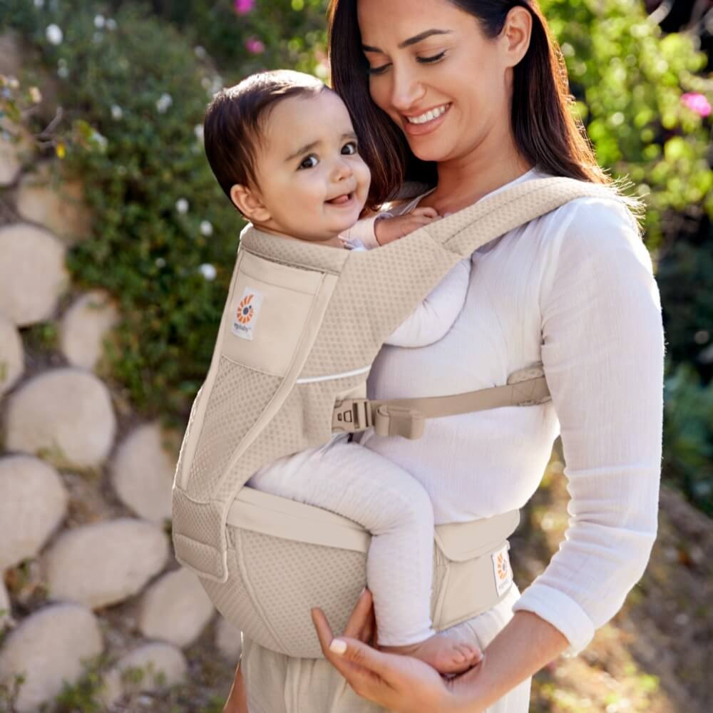 Ergobaby Alta Hip Seat Mesh Baby Carrier - Natural Beige