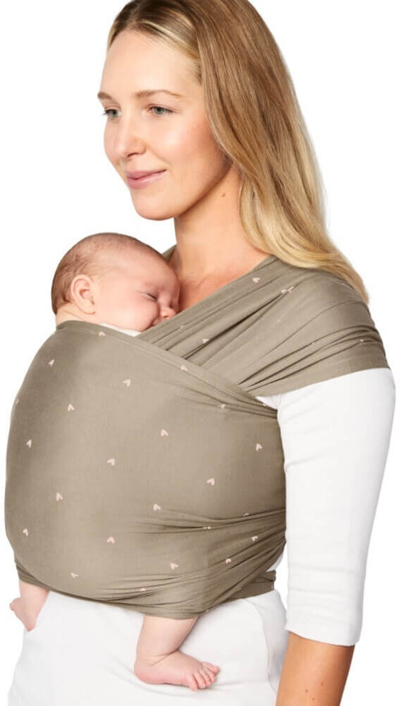 Ergobaby Aura Baby Wrap: Olive Hearts