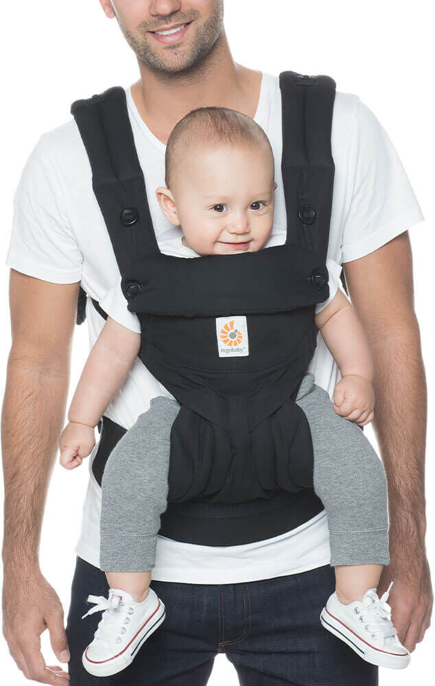 Ergobaby 360 Baby Carrier – Cotton:  Pure Black