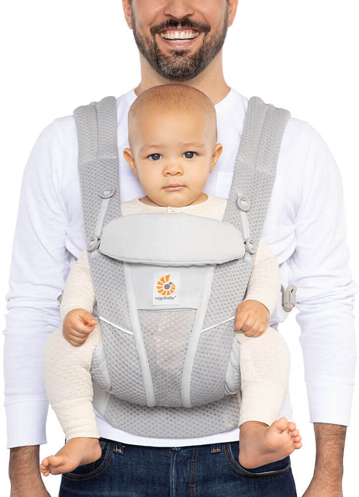 Ergobaby Omni Breeze Baby Carrier – SoftFlex Mesh: Pearl Grey