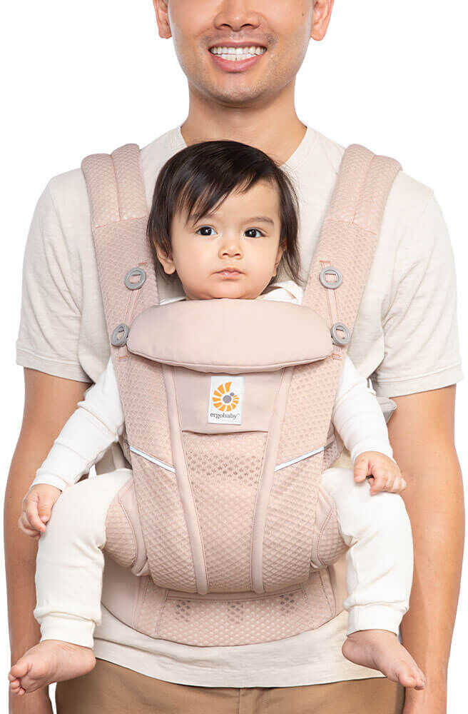 Ergobaby Omni Breeze Baby Carrier – SoftFlex Mesh: Pink Quartz