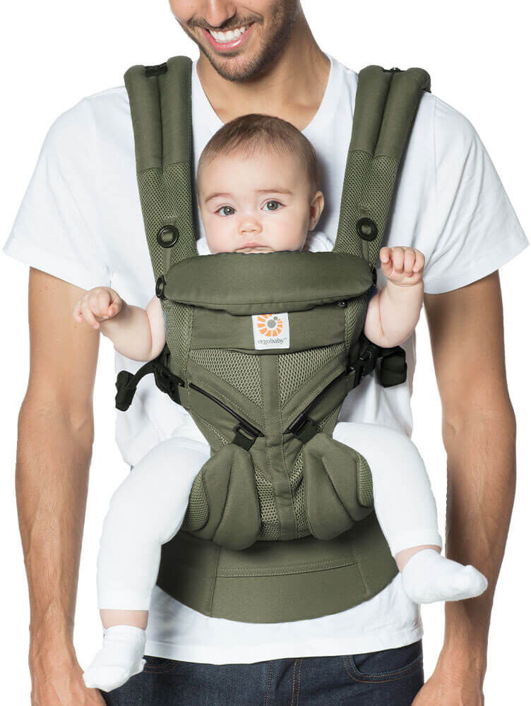 Ergobaby OMNI 360 Baby Carrier – Mesh: Khaki Green