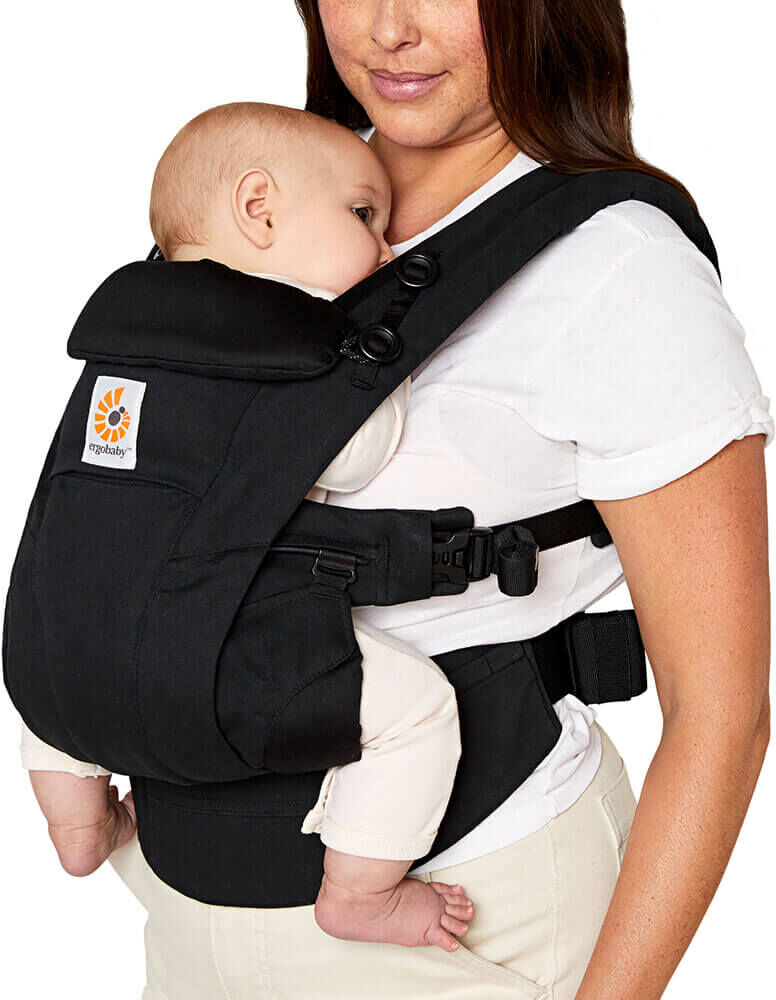 Ergobaby Omni Dream Baby Carrier – SoftTouch Cotton: Onyx Black