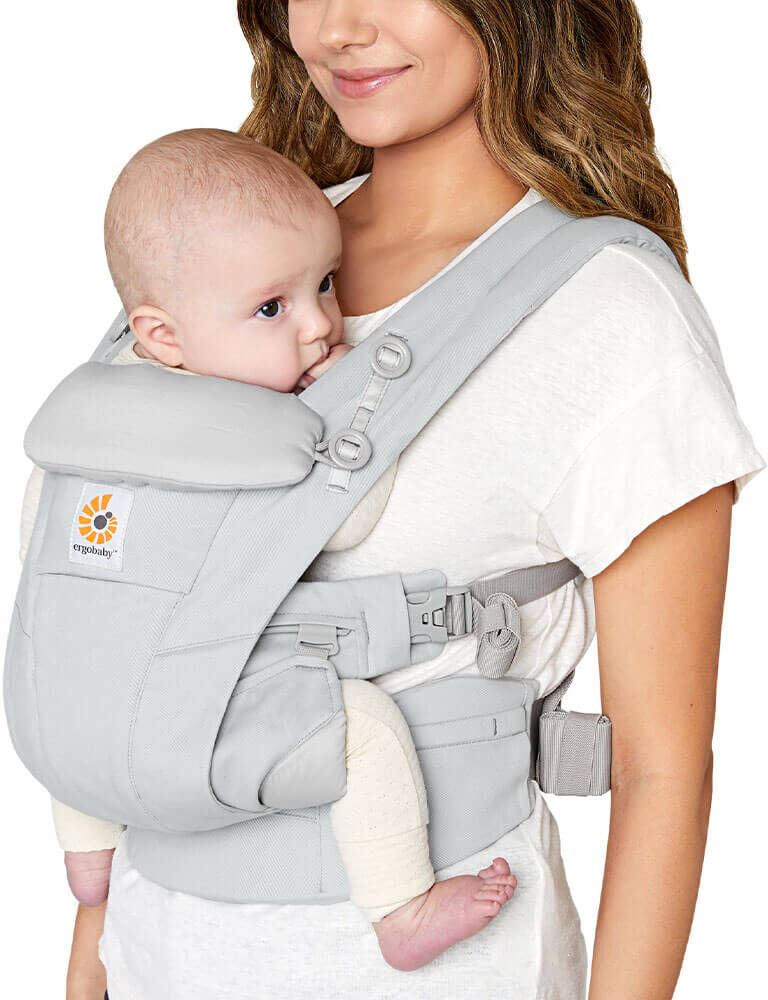 Ergobaby Omni Dream Baby Carrier – SoftTouch Cotton: Pearl Grey